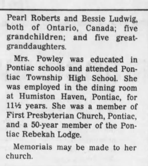 Clipping from The Pantagraph